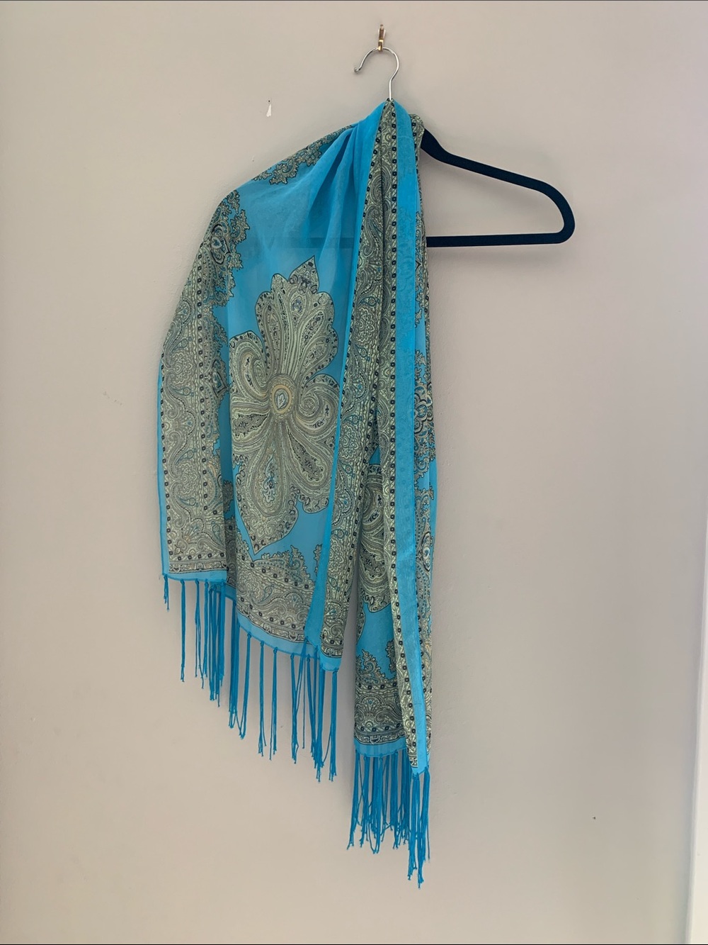 Turquoise scarf